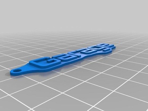 il mio personalizzati g&eacuten&eacuterateur porte-clef 3d stampa 3d print model - Mito3D