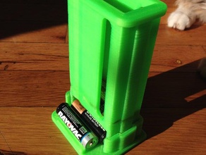 aar battery holder dispenser containers aa ammo box 3d print model - Mito3D
