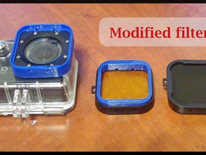 gopro sj4000 filtre de couleur converter la caméra des filtres lentilles plongée convertisseur 3d print model - Mito3D