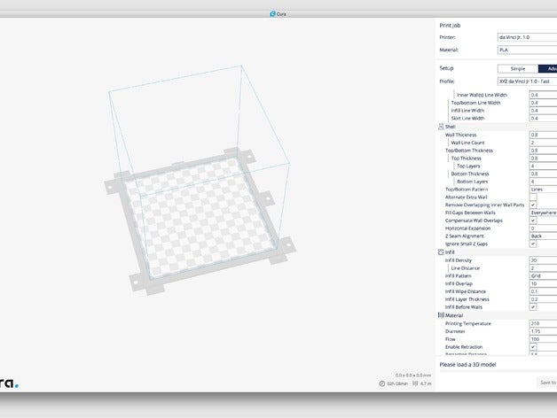 xyz impressão davinci jr 10 cura 231 threedub 3d davincijr mac 3D print model - Mito3D