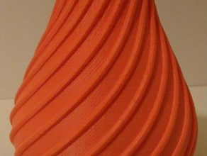 vase en spirale décor 3d print model - Mito3D