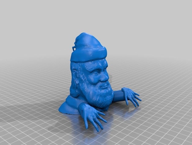 santa stockage trame 3d de l'impression les fêtes noël cadeau claus 3D print model - Mito3D