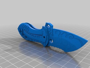 framelock flipper working office blade fliper handle knife tool 3d print model - Mito3D
