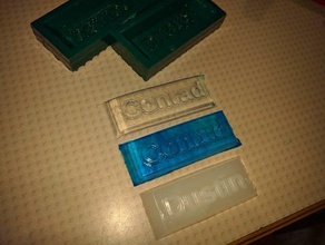 personalizable molde art herramientas moldes de dulces chocolate personalizador el hielo del fabricación jabón 3d print model - Mito3D