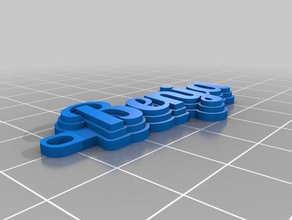 benja llavero llaveros personalizado 3d print model - Mito3D