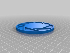 aperture science logosu coaster mutfak yemek içecek portal logo 3d print model - Mito3D
