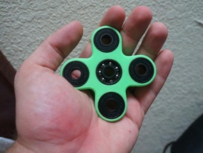 quad spinner les gadgets edc jouet fidget quatre toupie 3d print model - Mito3D