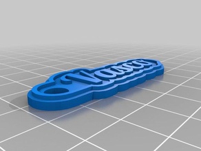 vasco porta chaves keychains customized 3d print model - Mito3D