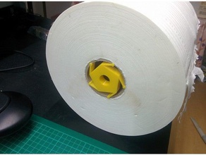 spool hub adapter garage paper roll 3d printer parts customized 3d print model - Mito3D