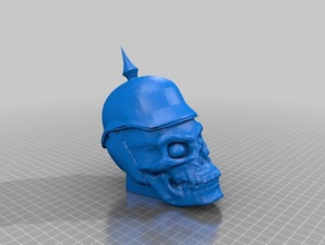 desktop skull people german 3d print model - Mito3D
