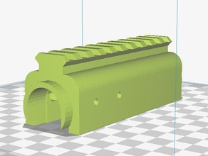 aksu tubulação de gás tampa picatinny em cauda andorinha jogos airsoft ak74 ak74u 3d print model - Mito3D