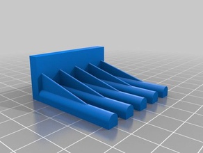 my customized test lead holder -basic varied width tool holders boxes 3d print model - Mito3D