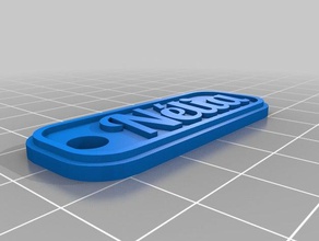 nelia porta chaves Anahtarlık özelleştirilmiş 3d print model - Mito3D