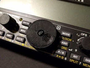 elecraft kx2 tuning knob dimple electronics ham radio sota 3d print model - Mito3D