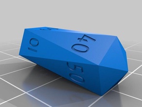 d10 crystal voltaire decader dice customized 3d print model - Mito3D