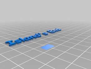Inseln der text end Zeichen logos 3d print model - Mito3D