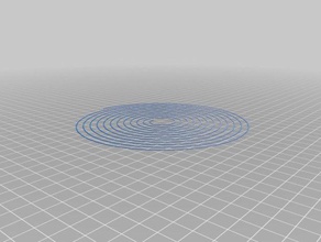 meine angepasste Spirale Bett Ebene testen 3d drucken tests 3d print model - Mito3D