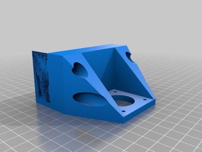 paramétrico paso a de soporte 3d la impresora partes Impresora las piezas motor montaje 3d print model - Mito3D