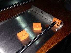 mp mini select bed rail mounts 3d printer parts monoprice 3d print model - Mito3D