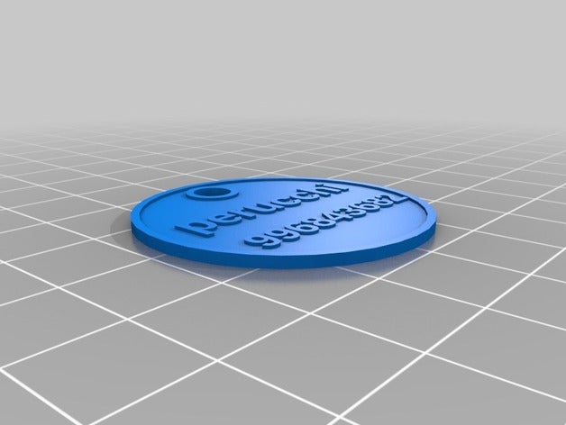 meine angepasste Runde dog tag Haustiere 3D print model - Mito3D