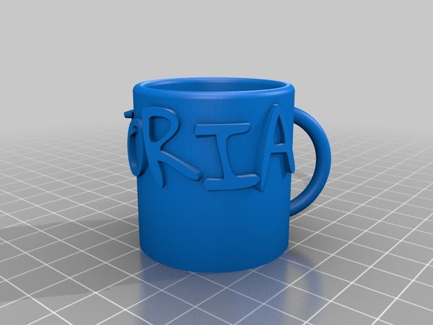 meu personalizados paramétrico caneca rótulo changable fontes a cozinha jantar 3D print model - Mito3D