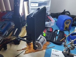 estación de soldadura extractor humos soporte bobina herramientas creado freecad diy el ventilador filtro v016 guía hecho pie tutorial 3d print model - Mito3D
