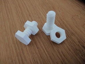 bolt nut parts 3d print model - Mito3D