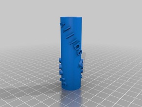 my customized paint roller 2d art 3d print model - Mito3D