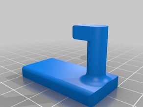 curling-Eisen-Haken Bad Wand Aufhänger Wandhaken 3d print model - Mito3D