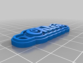 chloe porte cl&eacute llaveros personalizado 3d print model - Mito3D