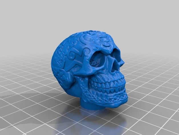 celtic skull chuff cap 15mm other bkrc bkrckustums temple vape vapor 3D print model - Mito3D