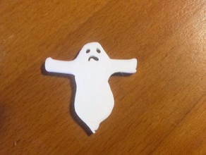 fantasma decoração 3d assustador a arte medo figurine ghost busters o dia das bruxas de halloween 3d print model - Mito3D