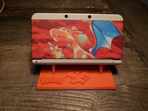 nintendo 3ds pokemon stand printing charizard gameboy 3d print model - Mito3D