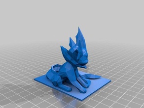 mekada vaporeon added pedestal support 3d printing 3d print model - Mito3D