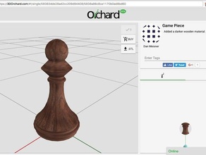 pedina di scacchi pezzo 3d print model - Mito3D