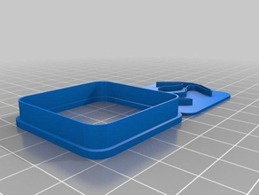tie fighter de coupeur biscuit contour carré 3d l'impression 3d print model - Mito3D