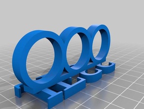 mi personalizados jefe multiring personalizable anillos 3d print model - Mito3D
