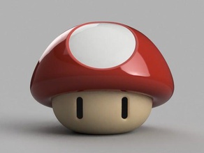 hongo de juguete juego accesorios mario mushroom nintendo super bros los juegos video 3d print model - Mito3D