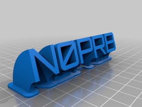 n0prb my cutomized sweeping name plate office customized 3d print model - Mito3D