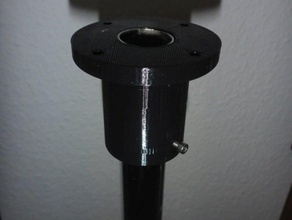 flange 25 mm rod flansch f&uumlr rohr diy 3d print model - Mito3D