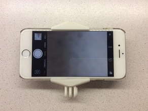 telefono gopro morsetto per montaggio su testina personalizzabile mobile customizer iphone 3d print model - Mito3D