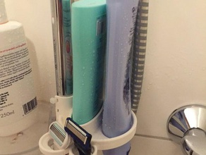 douche shampooing razer titulaire salle de bain 3d print model - Mito3D