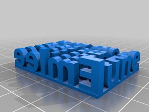 june emlee stereo text sculptures customized 3d print model - Mito3D