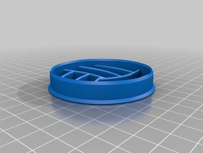 volleyball cookie cutter kitchen dining 3d print model - Mito3D