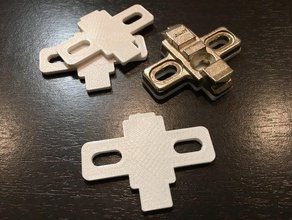 blum hinge spacer openscad replacement parts hinges 3d print model - Mito3D