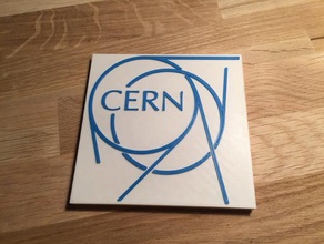 cern-logo Physik Astronomie 3d print model - Mito3D