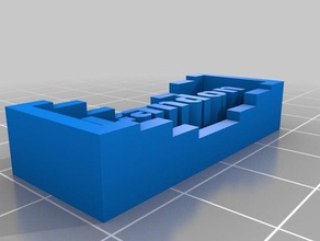 mon projet personnalisé plaque signalétique du générateur openscad landon l'apprentissage 3d print model - Mito3D