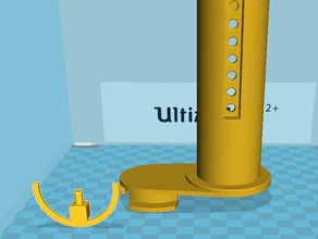 um2+ spoolholder 3d yazıcı parçalar filament biriktirme tutucu büyük um2 parçaları 3d print model - Mito3D