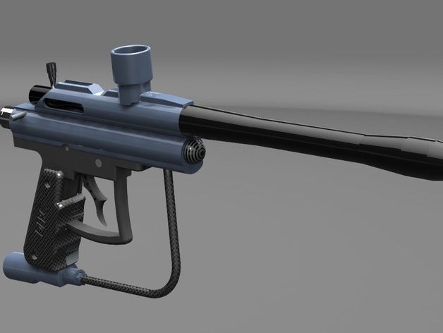 paintball brinquedos jogos gochas marcadora pistola 3D print model - Mito3D