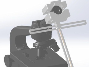 universal smart phone microscope mount remix mobile camera holder 3d print model - Mito3D